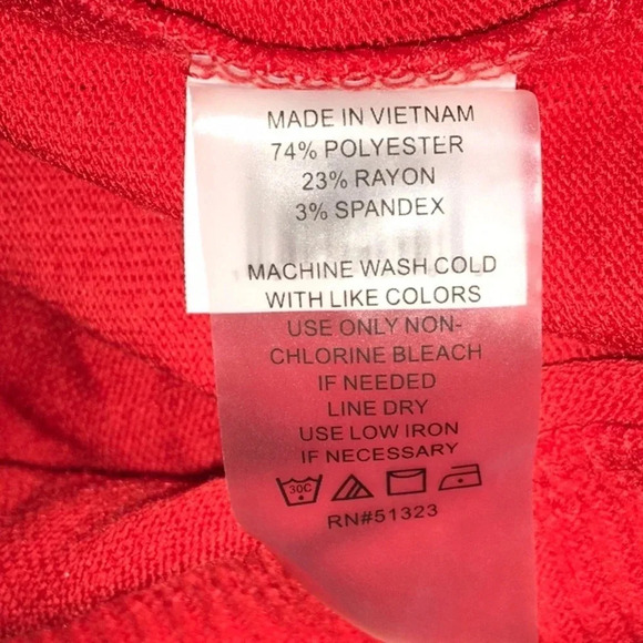 NWT Vince Camuto Snap Trim Dolman Sleeve Sweater Plus Size 1X Red - Picture 7 of 8